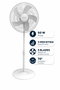 Kumtel KTF-350 Ventilador con Altura Ajustable Blanco